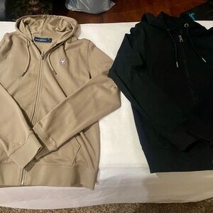 2 Psycho Bunny Black Zip-Up Hoodie